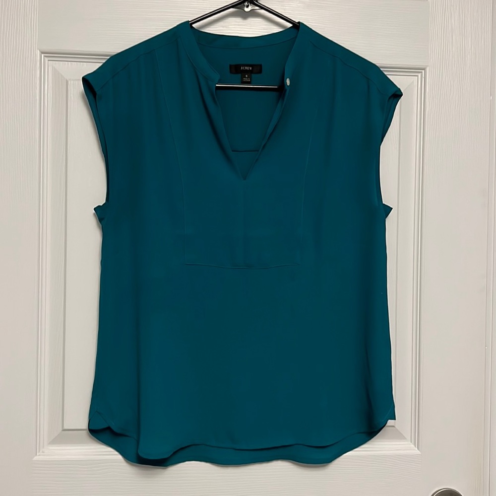 J crew sleeveless blouse small s